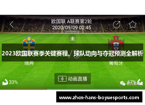 2023欧国联赛季关键赛程、球队动向与夺冠预测全解析